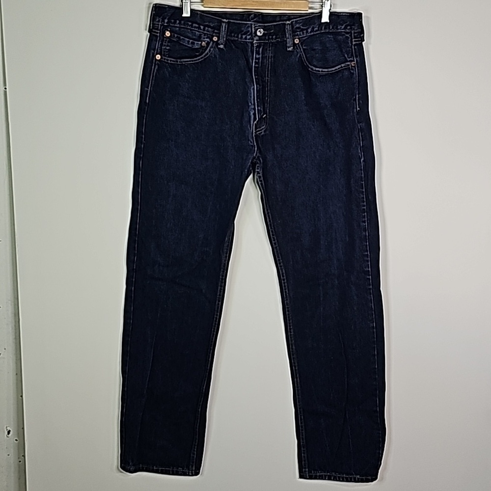 Levis 505 dark wash 38x34 straight leg jeans
